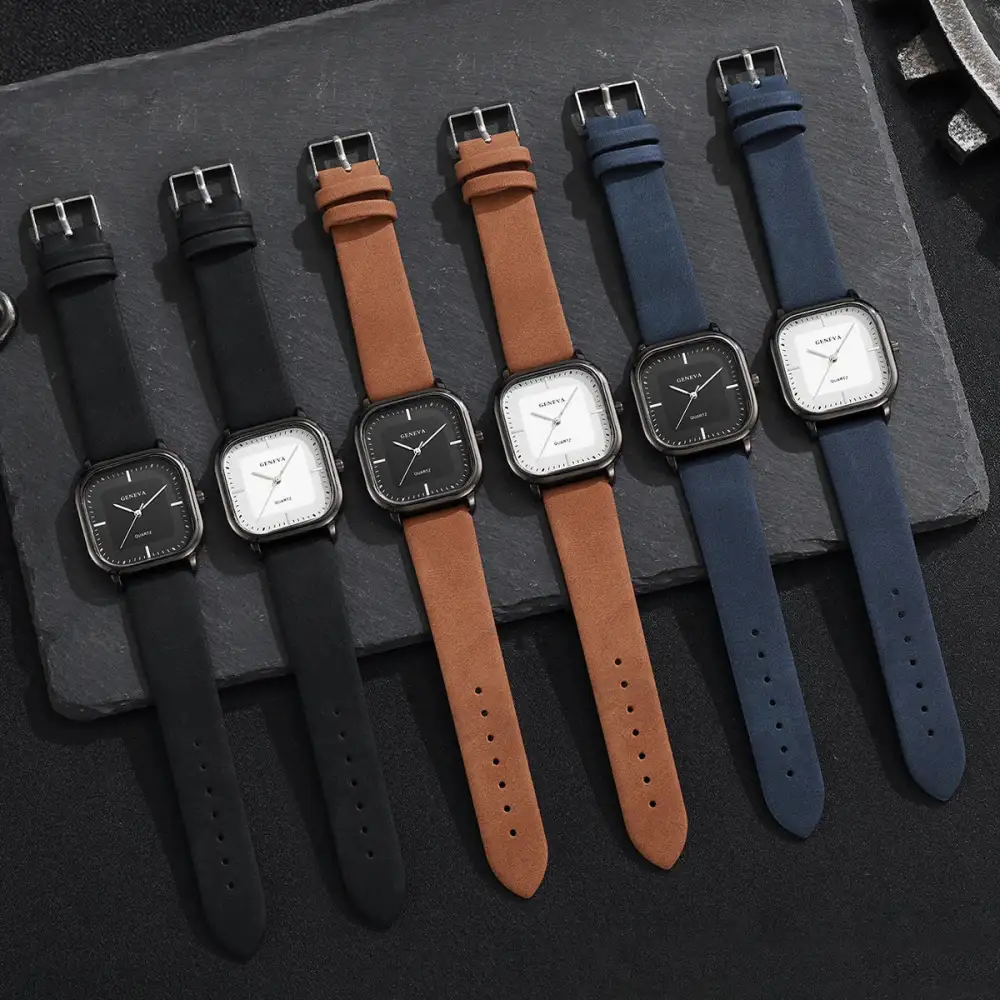 Geneva Square Dial Watch