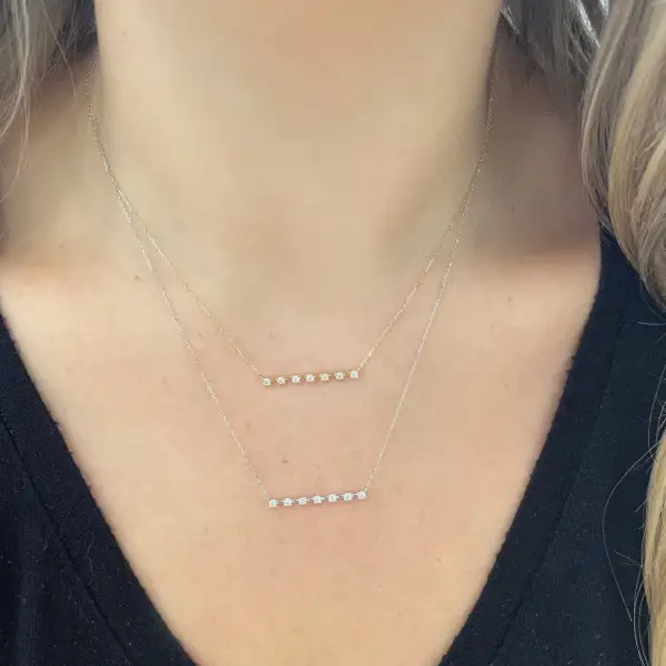 Classic Bar Diamond Necklace