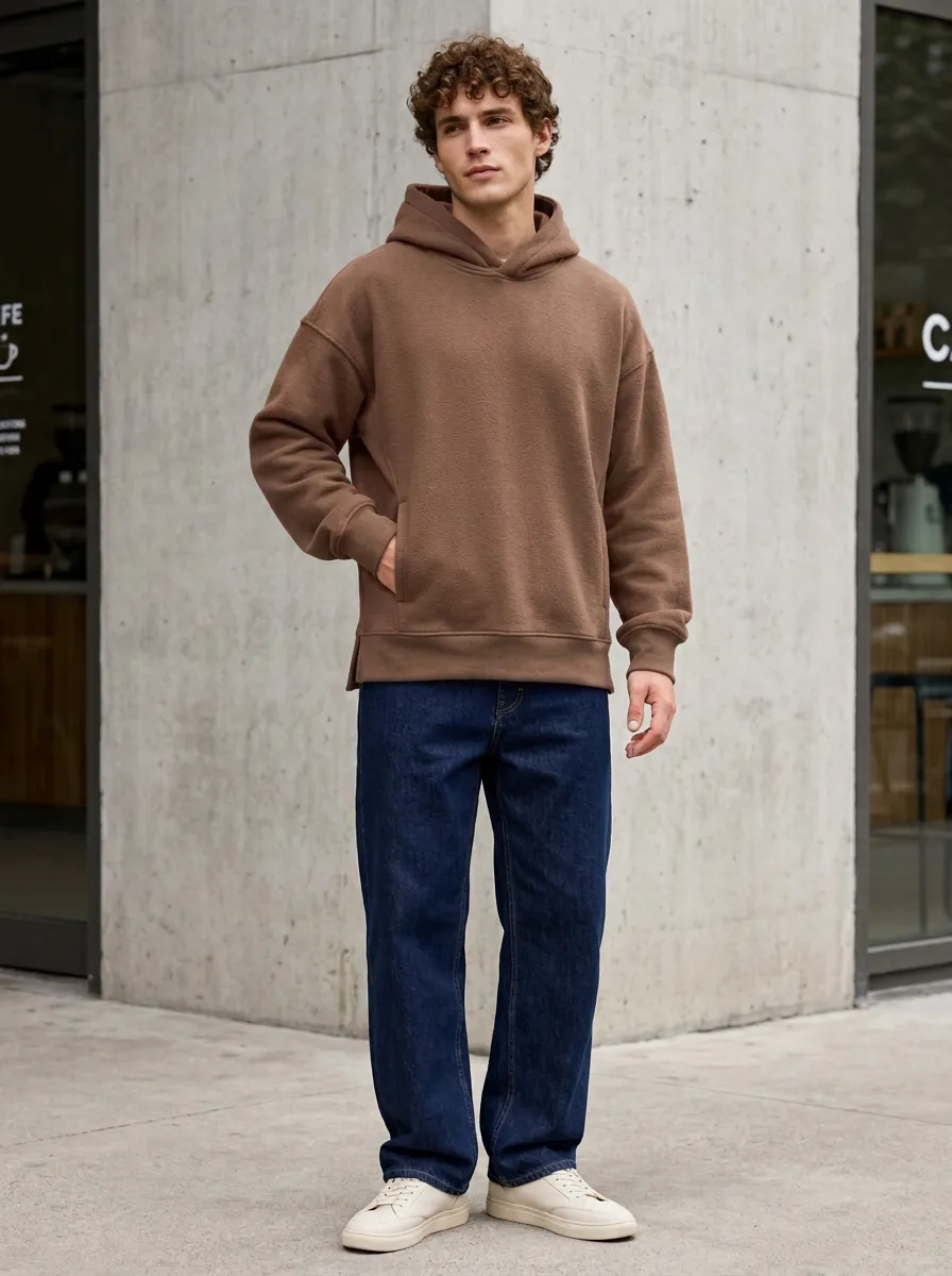 Unisex Oversized Simple Layer Casual Hoodie