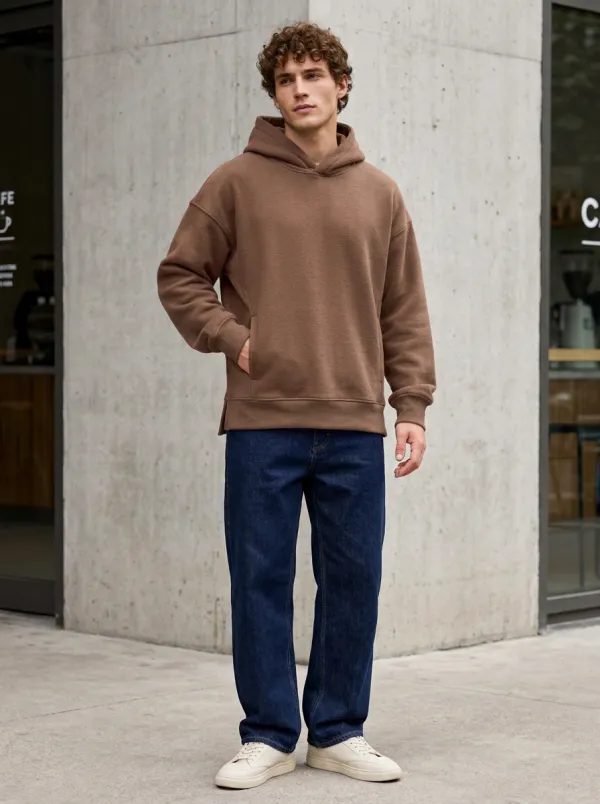 Unisex Oversized Simple Layer Casual Hoodie