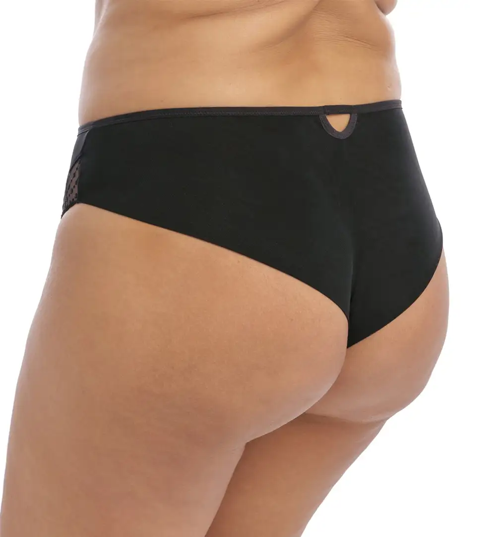 Mid-Rise Mesh Brazilian Brief Panty