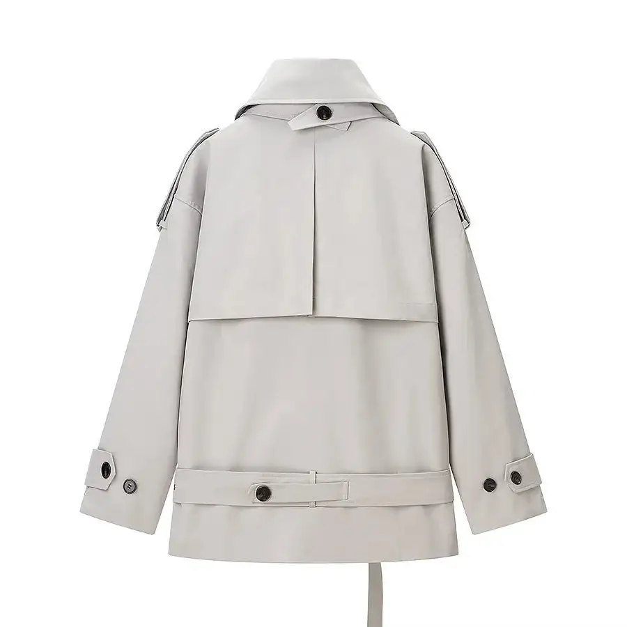 Polished Patch Pocket Trench Coat