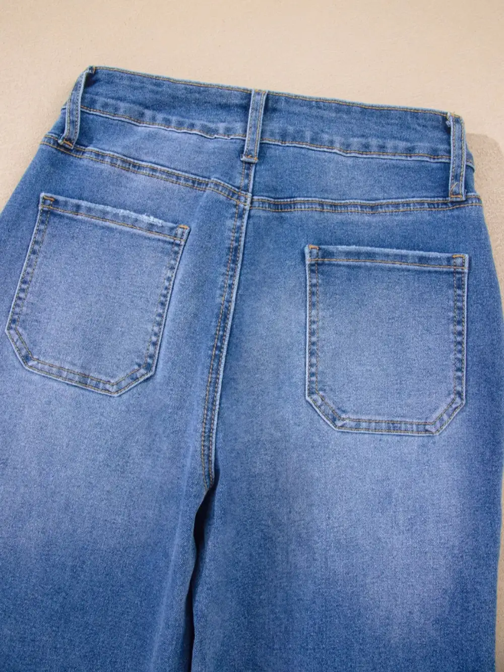Flap Pocket Easy Layer Denim Jeans