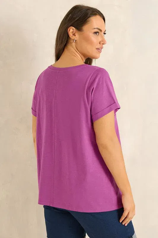 Purple Cotton T-Shirt