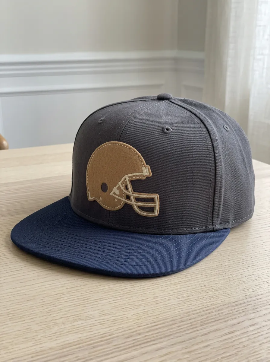 Men's Classic Football Fan Helmet Embroidered Snapback Cap
