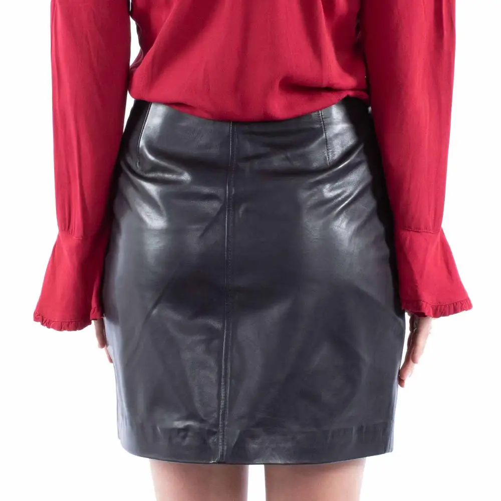 Studded Leather Skirt