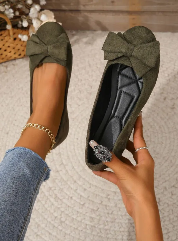  Comfortable Bow Slip On Shoes Apparel