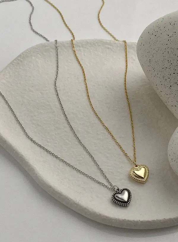 Brass Heart Necklace