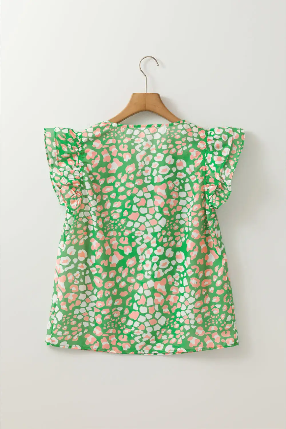 Leopard Print Abstract Print Blouse