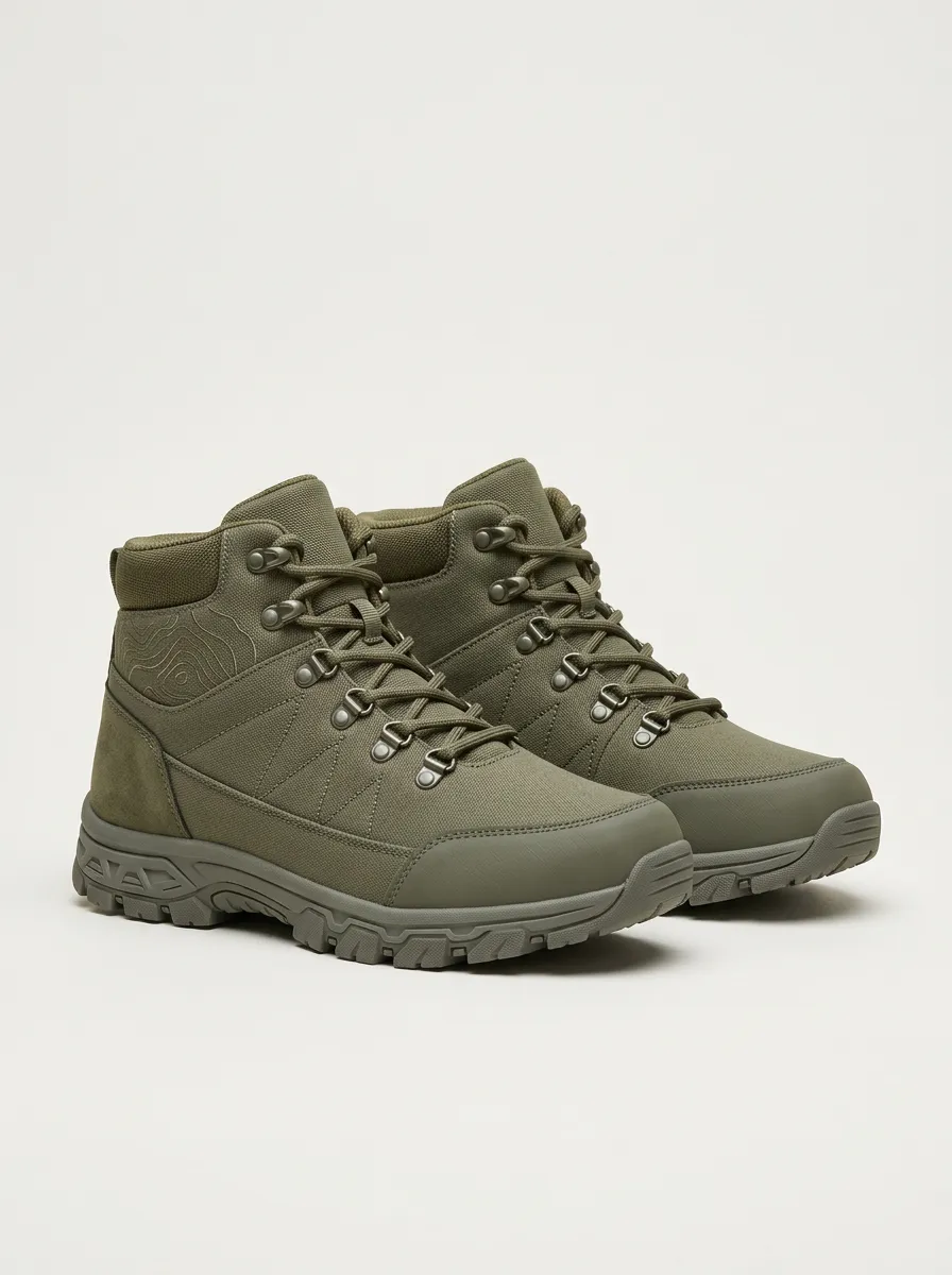 Summit Topographic Canvas Hiking Boots