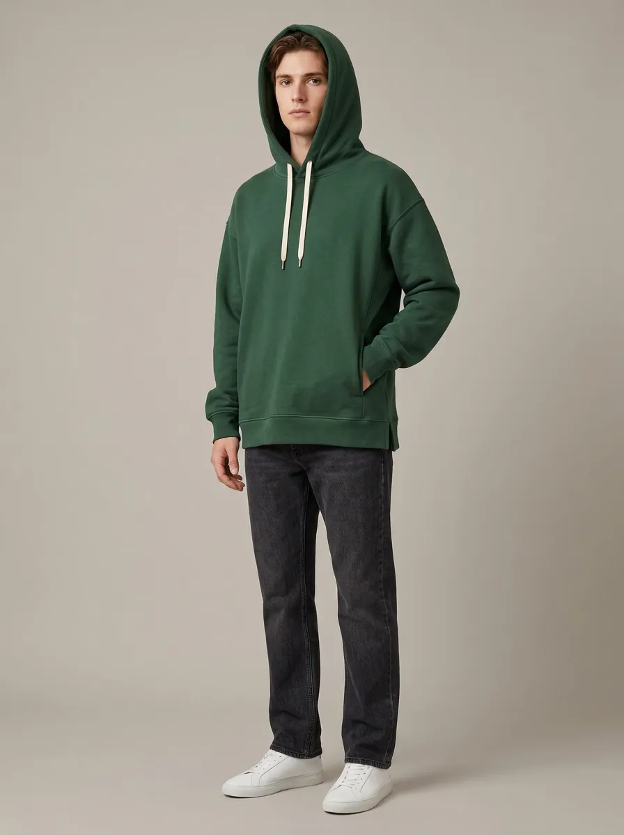 Unisex Plain Versatile Leisure Casual Hoodie