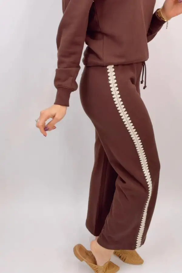 Elastic Waist French Terry Pants