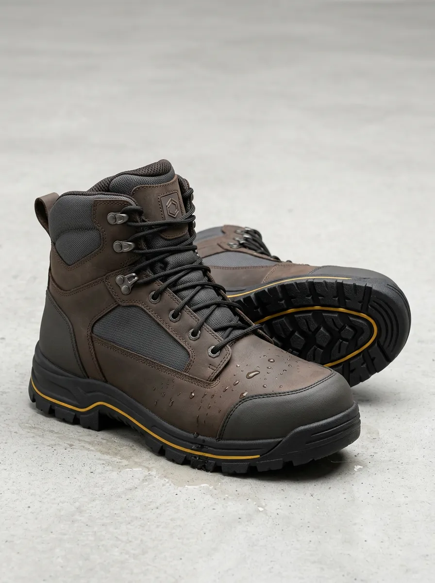 Streamlined Tactical Modern Look Men' Waterproof Work Boots