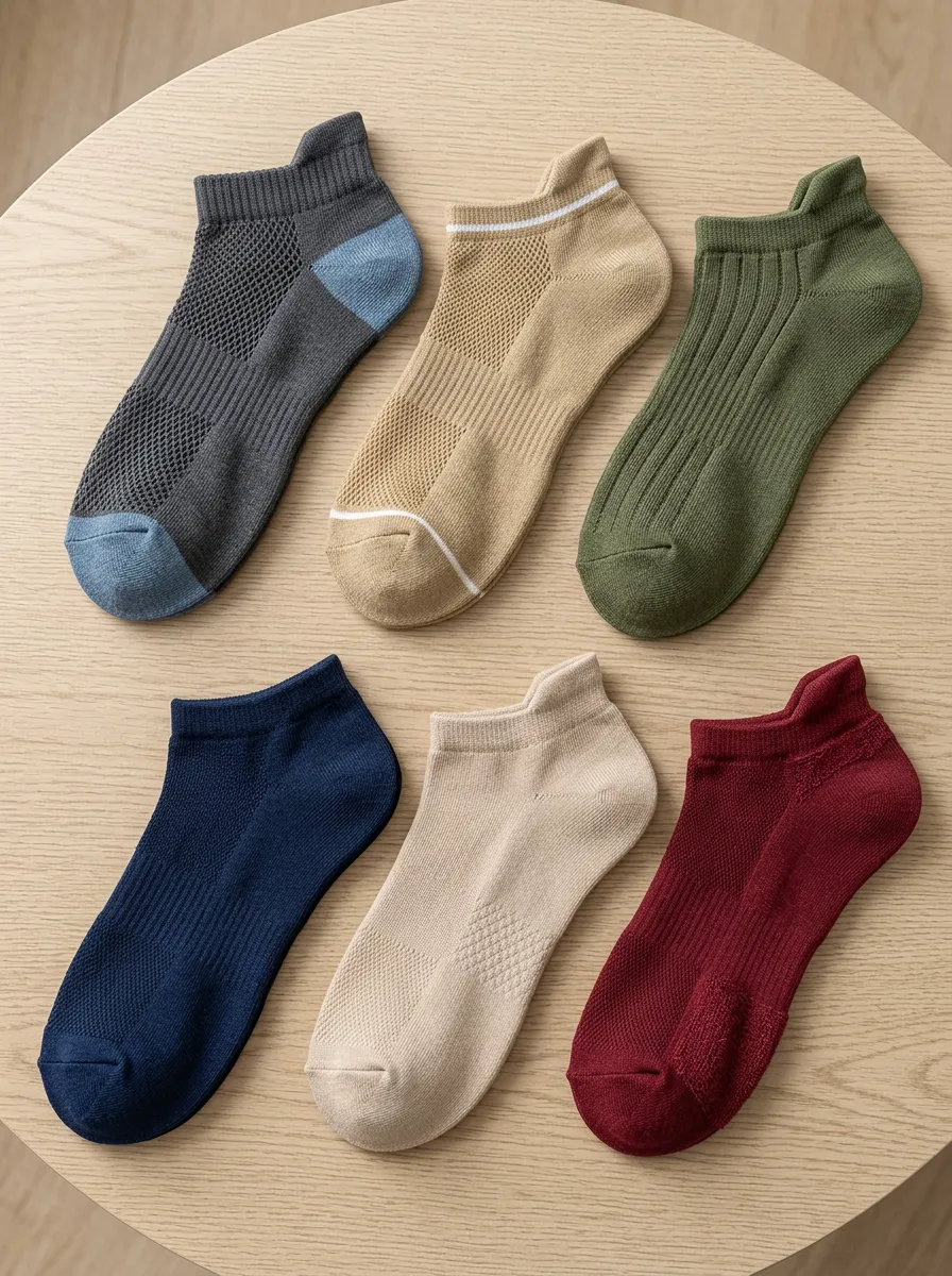 Dress Men's Six Pack Ankle Socks Set