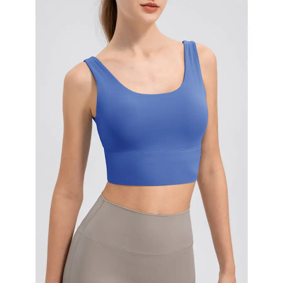 Scoop Neck Wide Strap Active Tank
