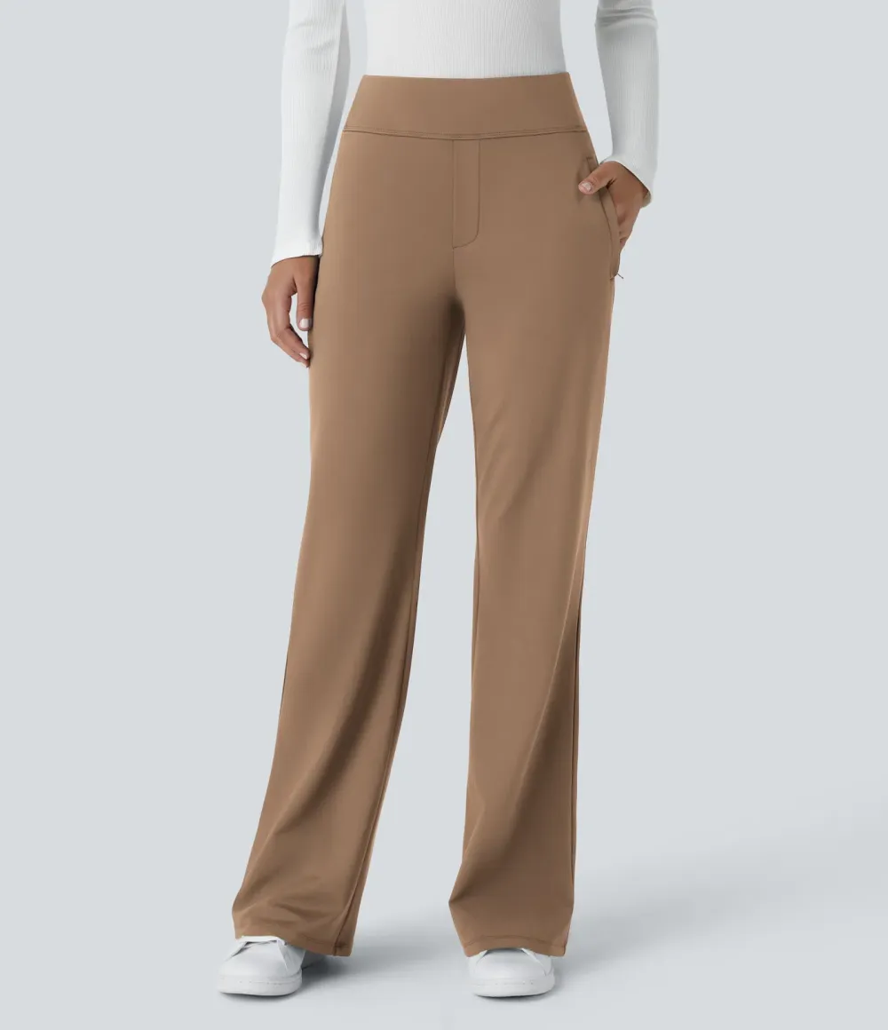  DayStretch Mid Rise Side Zipper Pocket Work Flare Pants