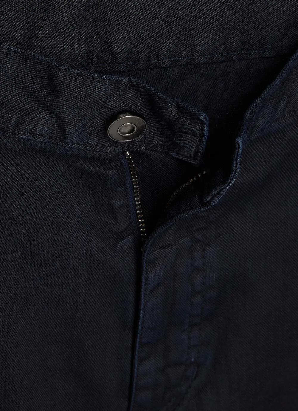 Leisure Daily Straight-Cut Comfortable Dark Blue Jeans