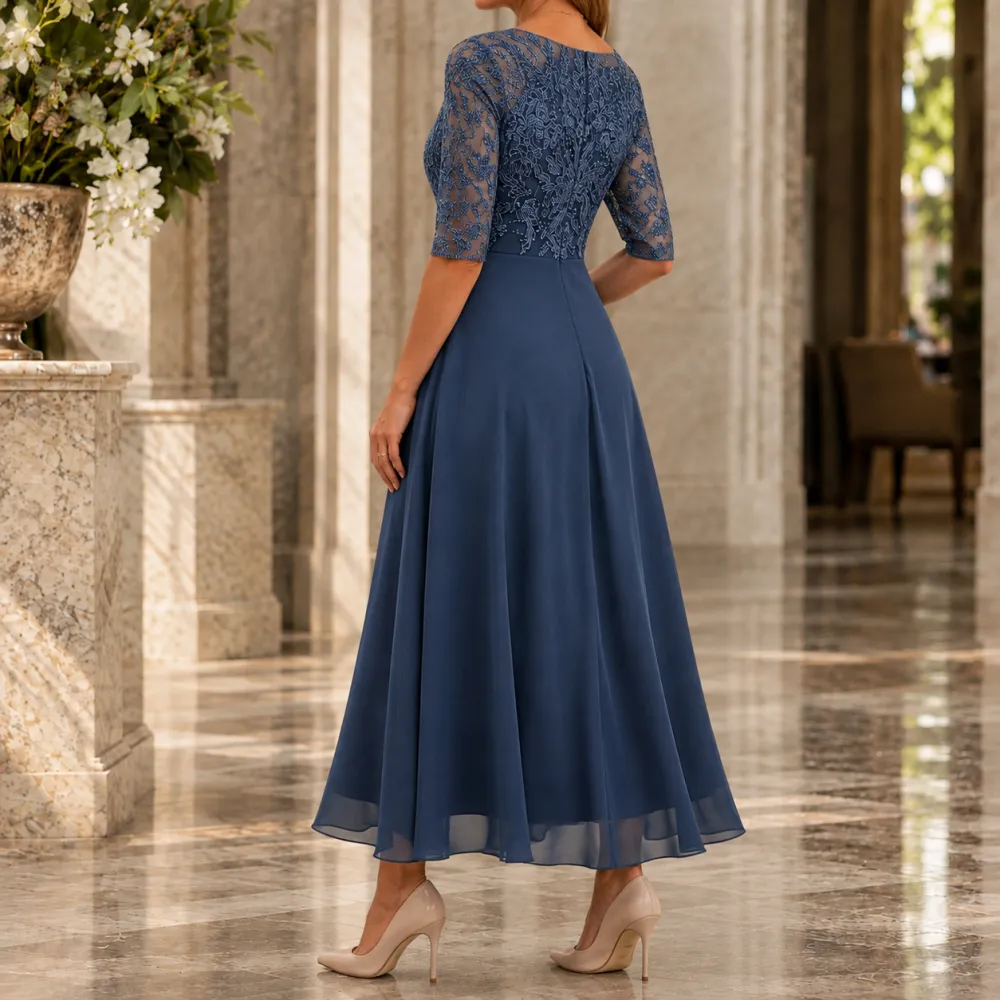Classic Refined Women's Lace Midi Dress