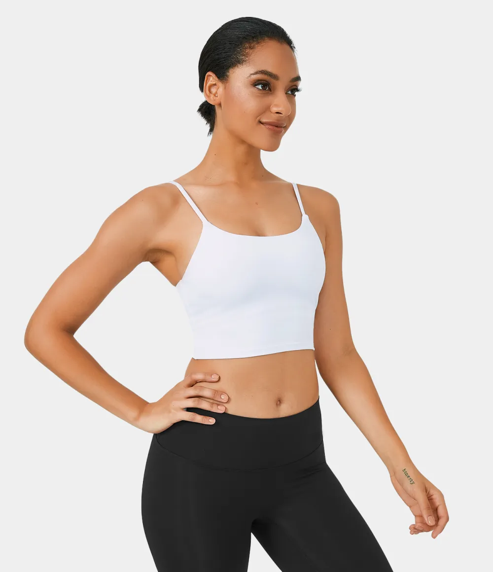 Basic Padded Workout Cropped Tank Top