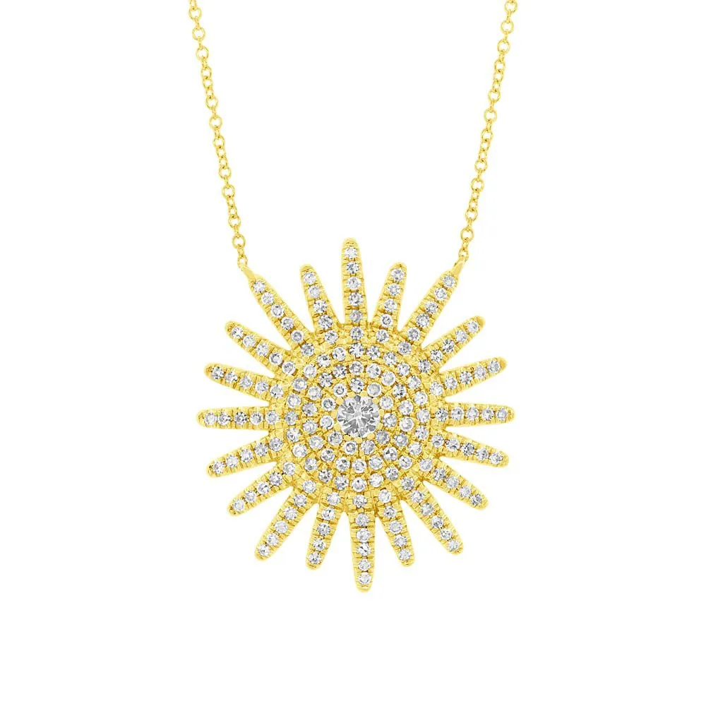 Sun Diamond Necklace