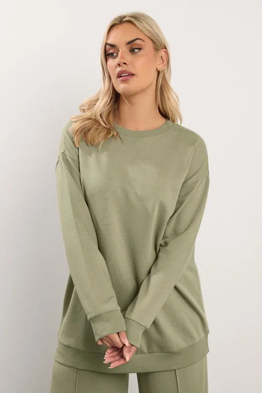 Light Khaki Green Sweatshirt detail 1