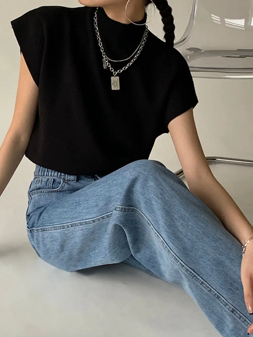 Relaxed Sleeveless Top