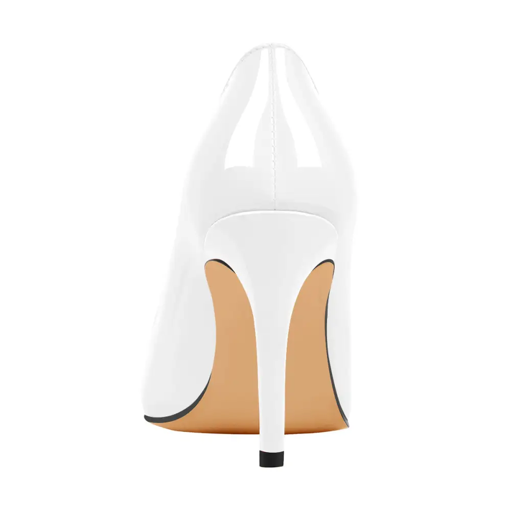 Minimal Patent Finish Pointed Toe Stiletto Pumps