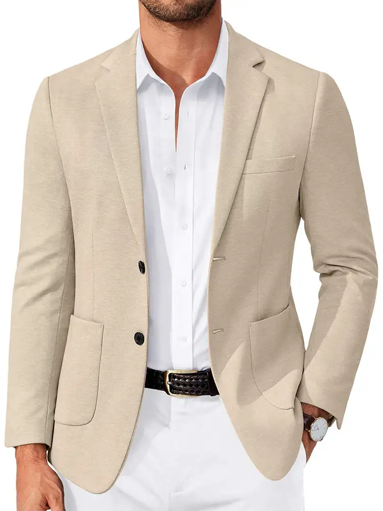 Business Casual Two Buttons Suit Jacket Blazer Coat