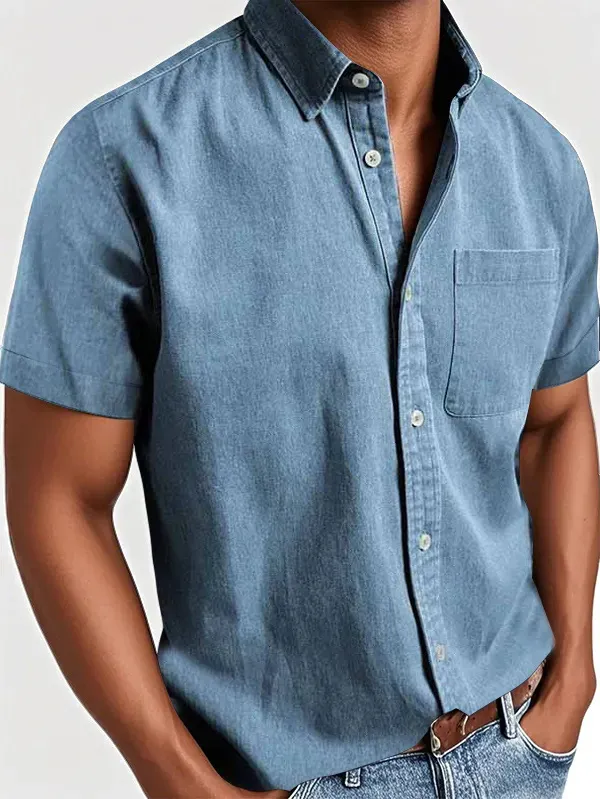 Garment Washed Utility Shirt