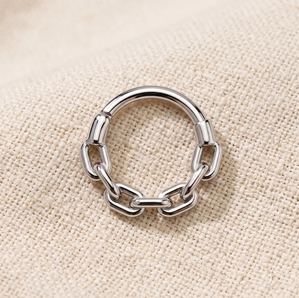 Everyday Surgical-Steel Hinged Hoop Ring