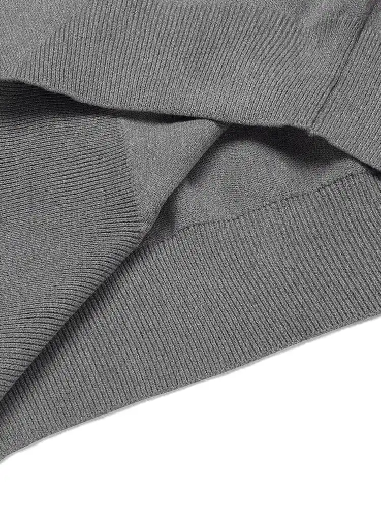 Quarter Button Textured Polo Shirt
