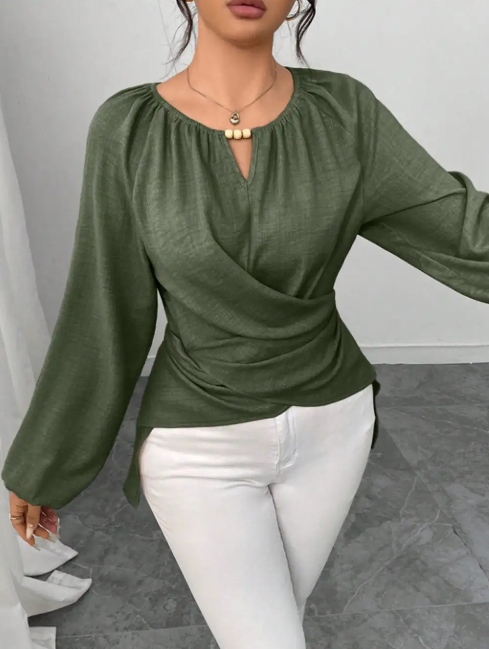 Lightweight Easy Drape Blouse
