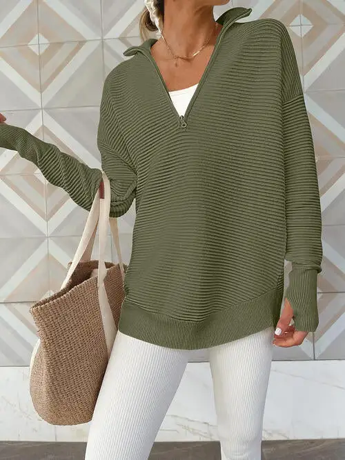 Half Zip Everyday Long Sleeve Top