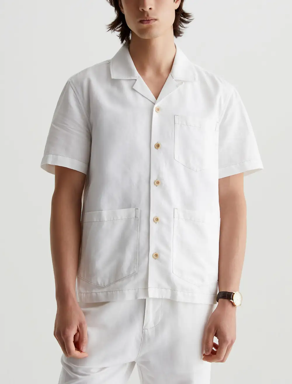 Men's Short Sleeve Camp Collar Shirt