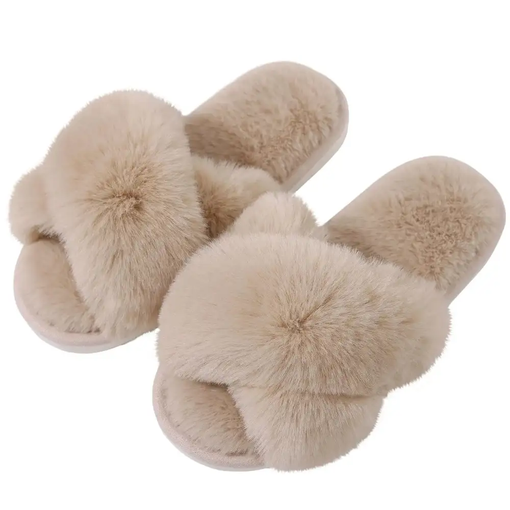 Easygoing Cross Band Lounge Slippers