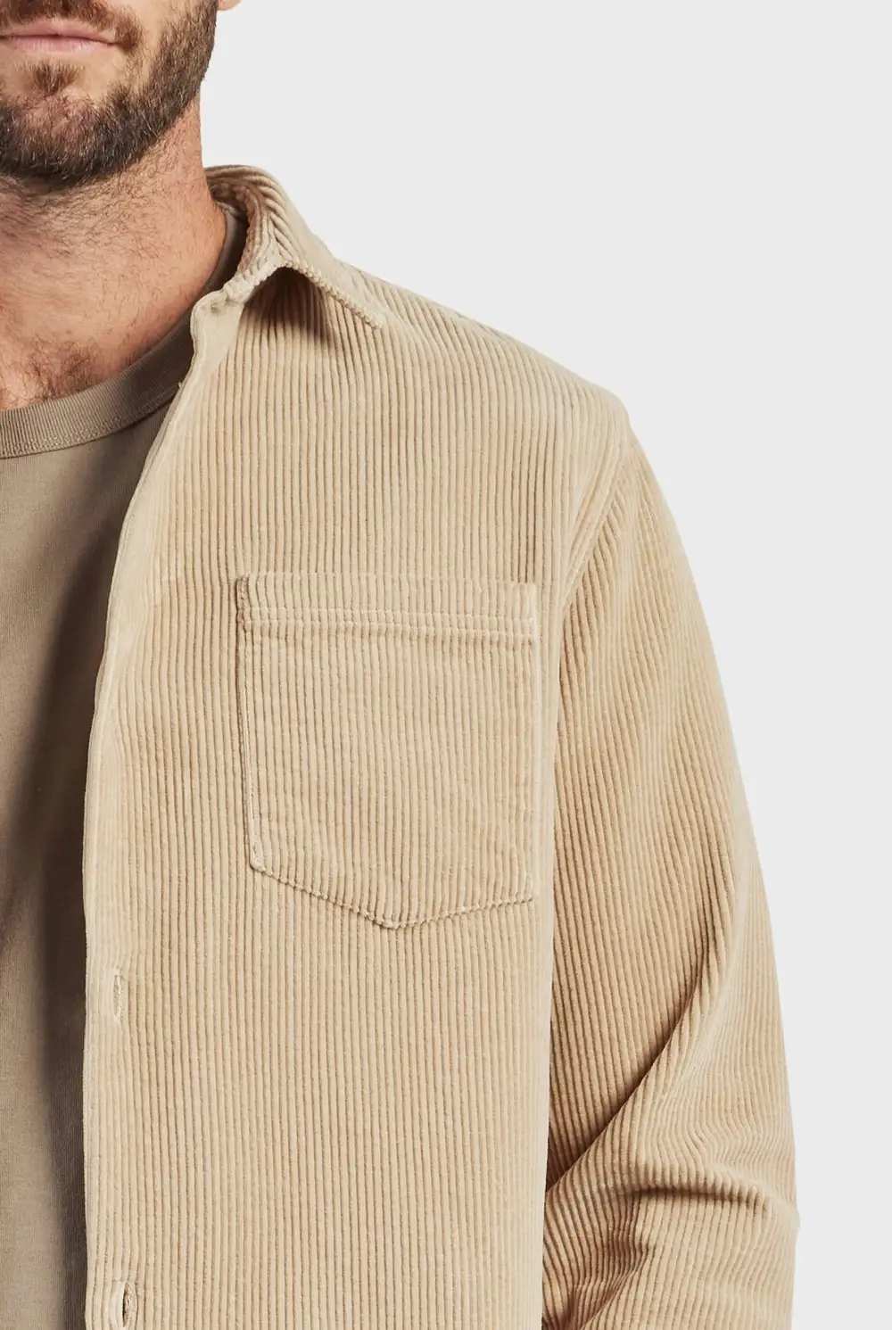 Thick Corduroy Button-up Jacket