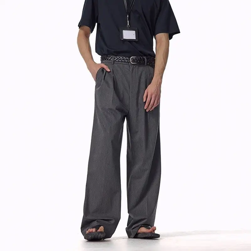 Refined Anti-Wrinkle Pleated Trousers
