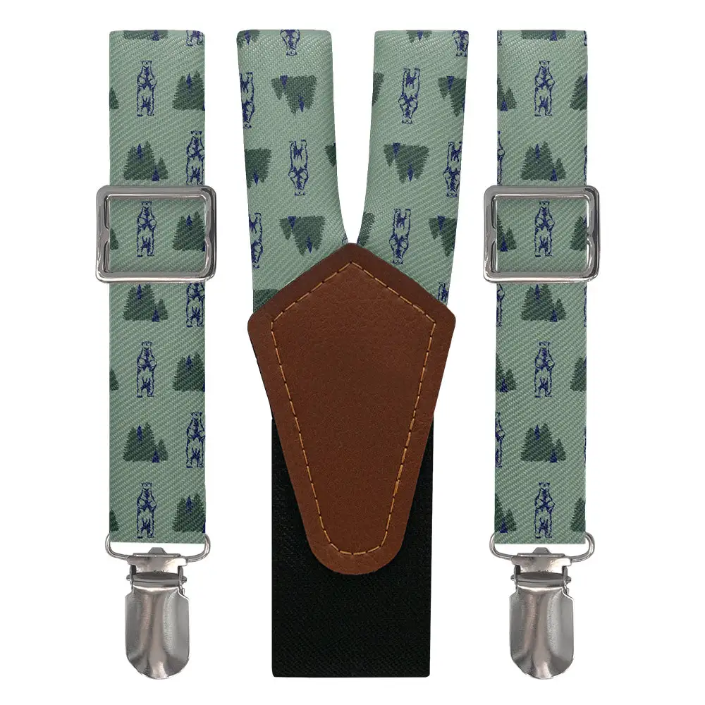 Bear In The Woods Theme Suspenders