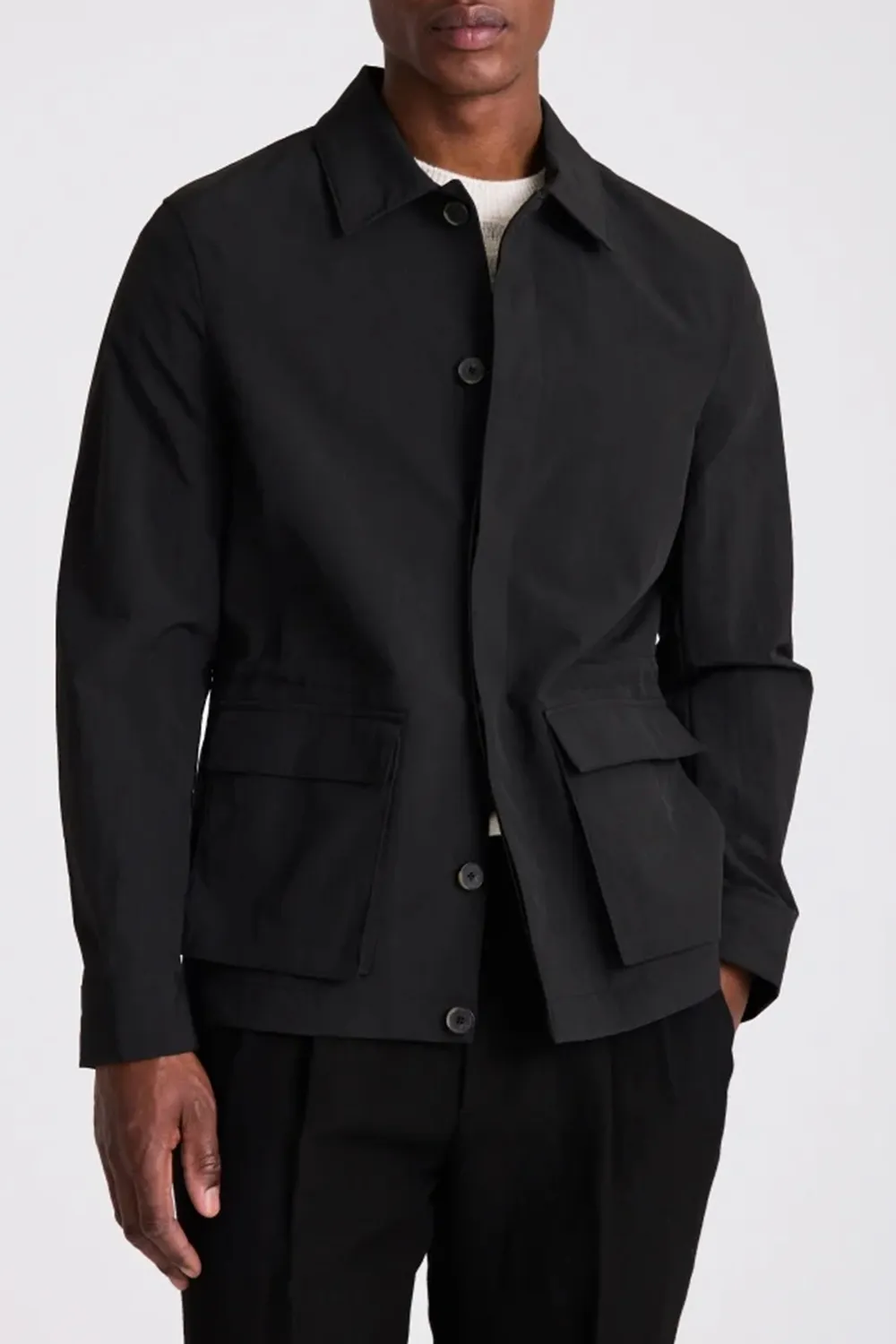 Sleek Taupe Men's Outdoor Jacket