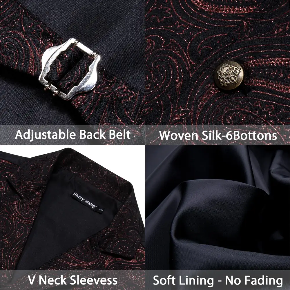 Modern Paisley Dress Vest
