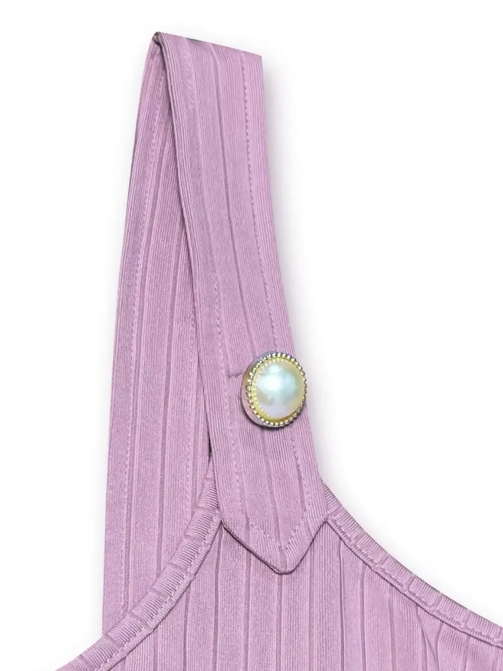 Pearl Detail Scoop Neck Tank