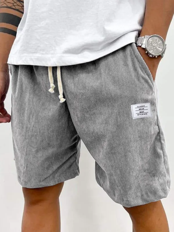 Utility Corduroy Seamed Detail Shorts