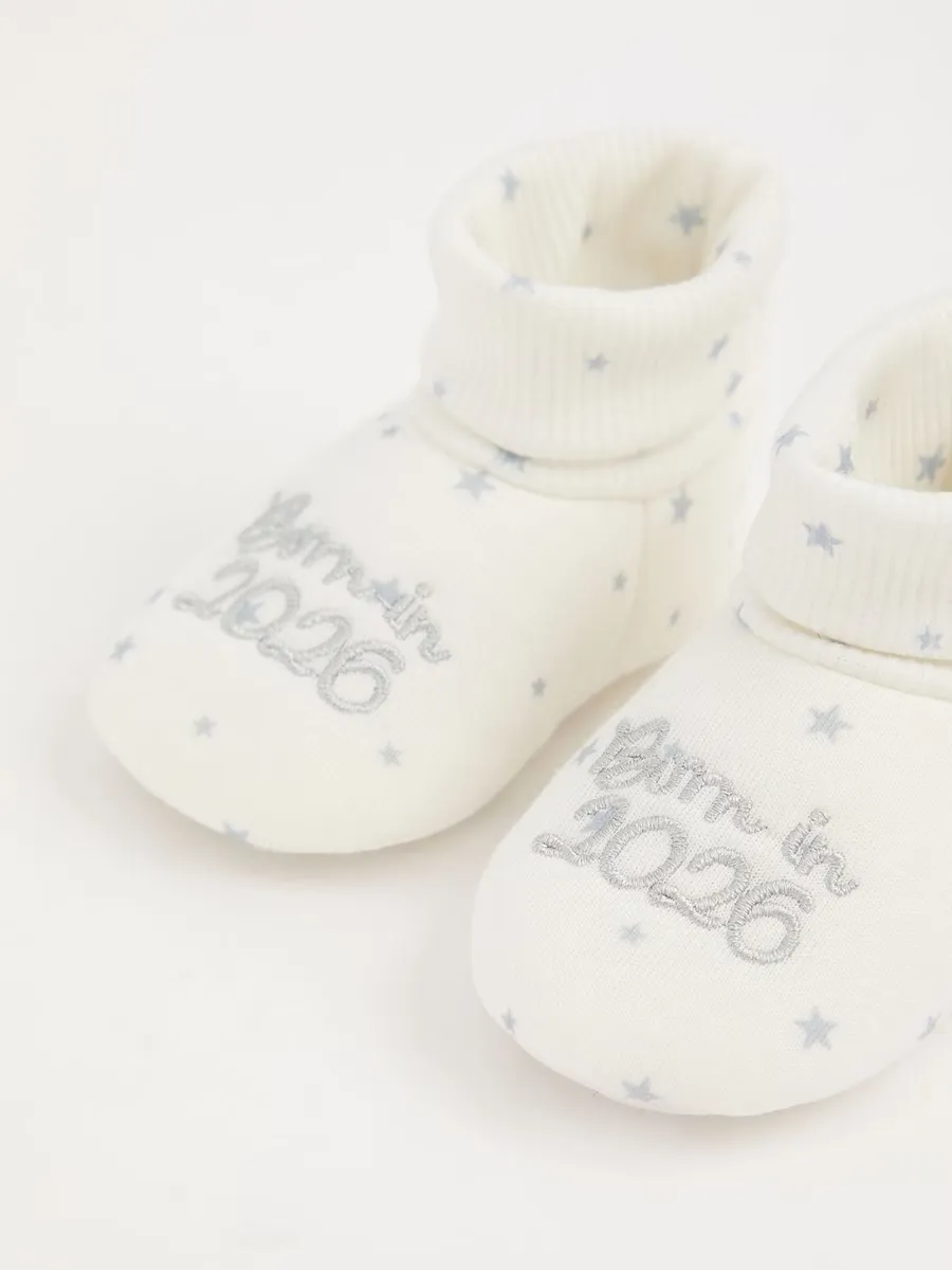 White Star Born In 2026 Booties