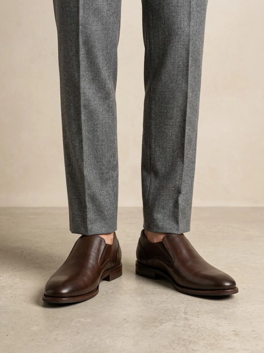 Men's Everyday Classic Business Leather Slip-On Dress Shoes