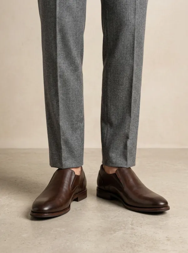 Men's Everyday Classic Business Leather Slip-On Dress Shoes