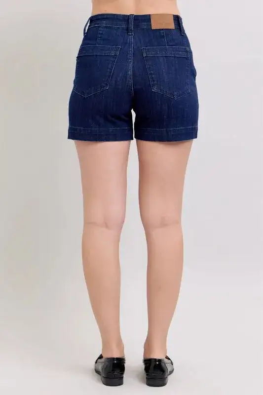 High Rise Wrap Denim Pants