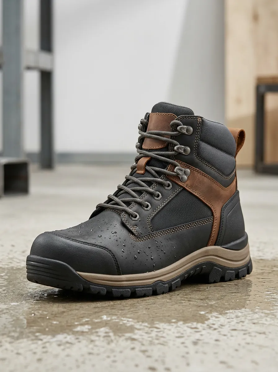 Streamlined Outdoor Silhouette Men' Waterproof Work Boots