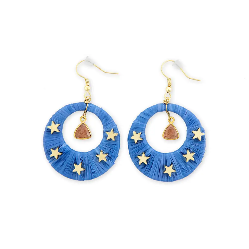 Distinctive Layered Artful Star Earrings