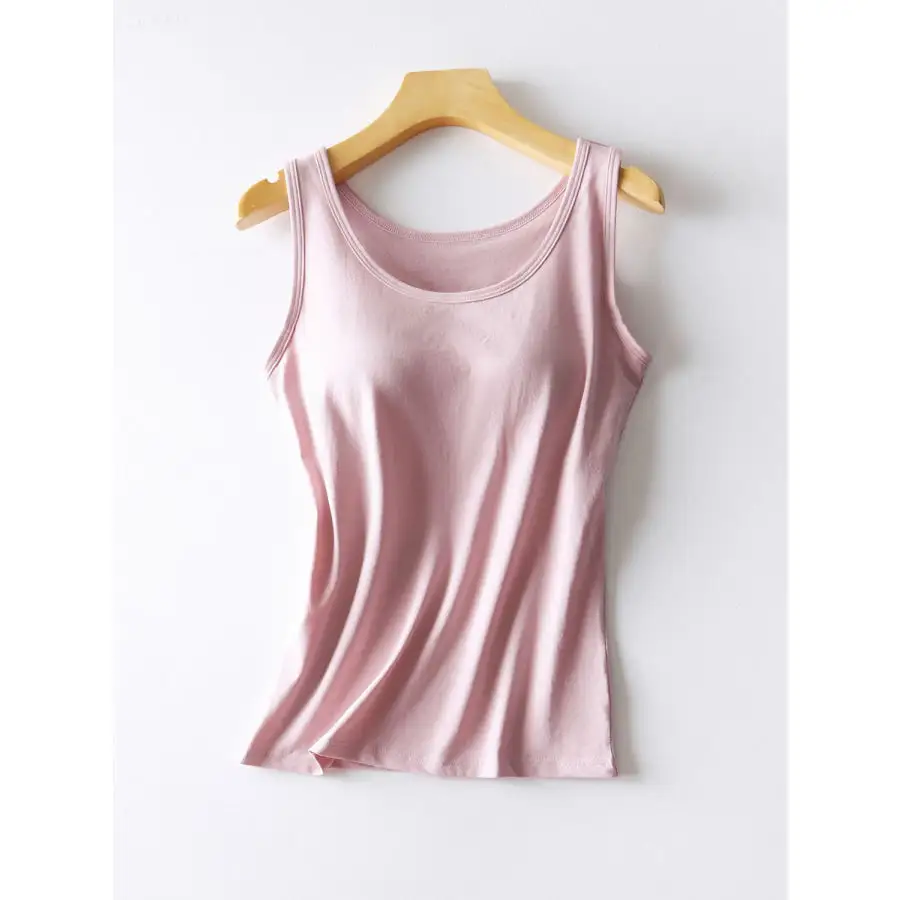 Round Neck Tank With Bra