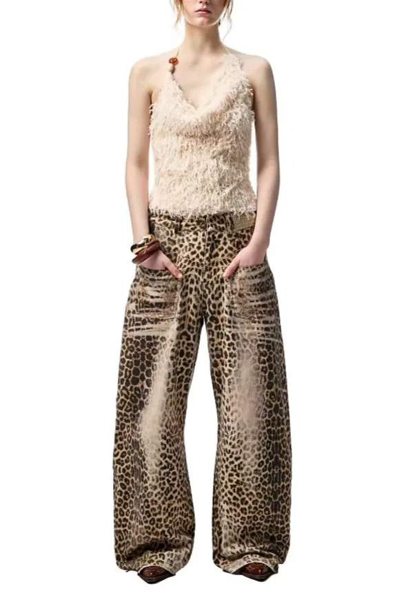 Leopard Printed Pants